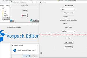 Voxpack Editor