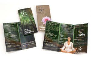 Дизайн лифлета А4, 2 фальца
