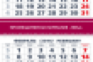 Дизайн квартального календаря