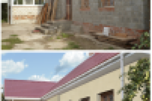 Монтаж фасада дома