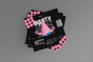 Реклама организации и проведения праздников от бара "KOMEDIA"