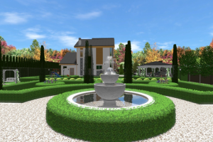 3D визуализация загородного участка