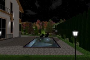 3D визуализация загородного участка