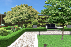 3D визуализация загородного участка