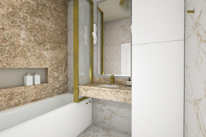 3D визуализация дизайн-интерьера ванной