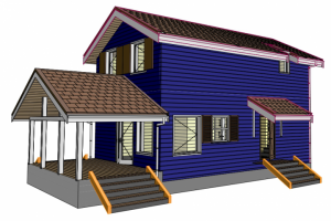 Дом мансардный