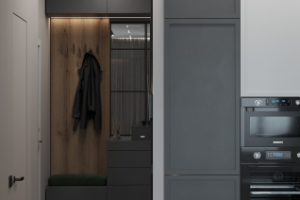 Прихожая+Кухня вид с коридора