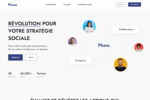 Вёрстка сайта Phare