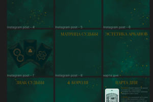 Расположение фото-концепций в постах