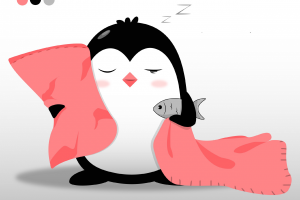 Сонный пингвин