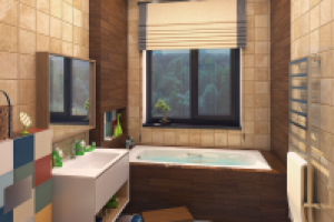 Моделирование и визуализация санузла для мальчика