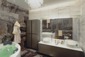 Моделирование и визуализация санузла для взрослых