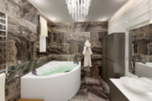 Моделирование и визуализация санузла для взрослых