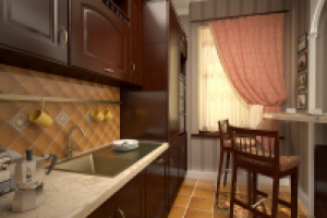 Дизайн интерьера кухни и гостиной в Санкт-Петербурге.