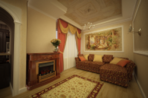 Дизайн интерьера кухни и гостиной в Санкт-Петербурге.