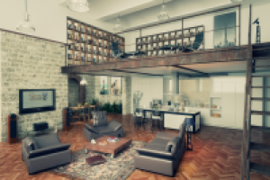 2-х уровневая квартира- студио(вид 5 )