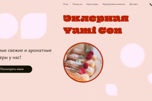 Лендинг для эклерной