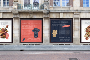 Фирменный стиль и иллюстрации для ресторана