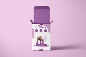 Дизайн упаковки для менструальных чаш Cupax