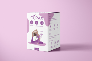 Дизайн упаковки для менструальных чаш Cupax