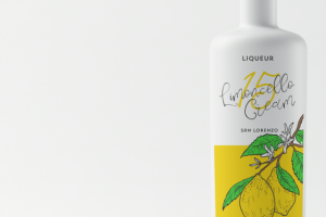 Дизайн этикетки для итальянского ликера Лимончелло