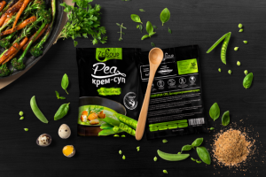Разработка логотипа и упаковки для крем-супов в пачках "Ze-soup"