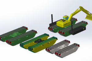 модельный ряд платформ-амфибий для экскаваторов