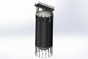 Силос металлический зерновой (конусное дно, модельный ряд)