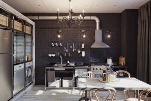 Квартира студийного типа в стиле Лофт Ракурс N1