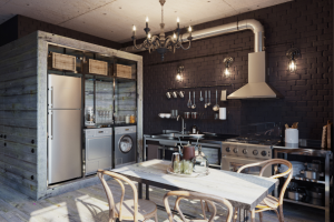 Квартира студийного типа в стиле Лофт Ракурс N3