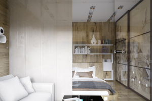 Спальне в квартире-студии