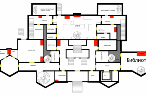 Схема-план для себя , план 1 этажа викторианского особняка