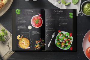 Меню для ресторана «Импровизация»