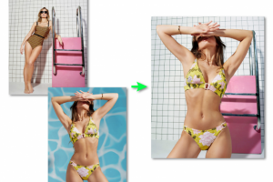 Замена модели на фото