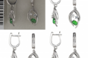 Ретушь ювелирных изделий. Серьги. 4. +Перекрашивание