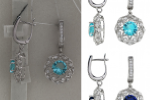 Ретушь ювелирных изделий. Серьги. 2. +Перекрашивание