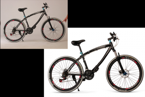 Обтравка велосипеда, тени