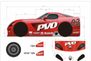 Макет для печати на деталях для детской кровати