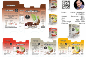 Шаблон, дизайн и визуализация упаковки