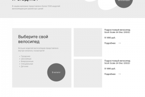 Прототип дизайн-макета для интернет магазина