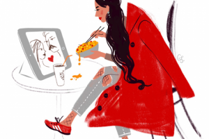 Обед за телевизором