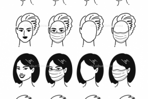 Девушки в медицинских масках