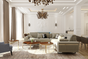 гостиная в неоклассическом стиле