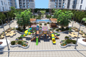 двор элитного комплекса