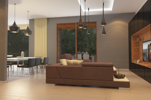 интерьер двухэтажного особняка