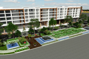 двор элитного комплекса