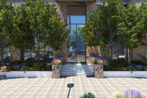 двор элитного комплекса