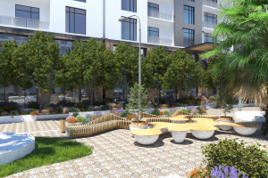 двор элитного комплекса