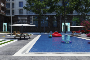 двор элитного комплекса