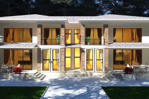 проект двухэтажной виллы